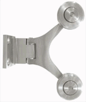 Bisagra Spider Muro Cristal Acero Inox. 304