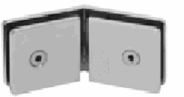 Clip #2 Premium 135 grados Cristal Cristal  50x50mm  Cromo Brillante