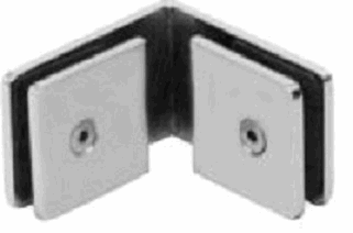 Clip #3 Premium 90 grados Cristal Cristal  50x50mm  Cromo Brillante