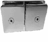 Clip #6 Premium Cristal-Cristal 180 grados  50x50mm  Cromo Brillante