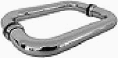 Jaladera Tubular Doble Tipo C P6  Brillante