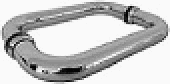 Jaladera Tubular Doble Tipo C P6  Satinado