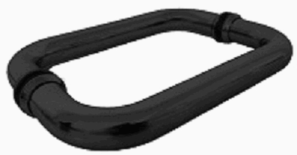 Jaladera Tubular Doble Tipo C P6  Negro Mate