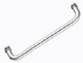 Jaladera Tubular Simple 18  Brillante