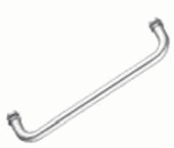 Jaladera Tubular Simple 24  Satinado