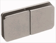 Clip OPCION a 180 grados Cristal Cristal Ac. Inox. 304 Satinado