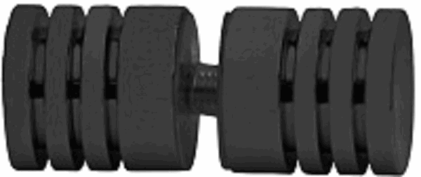 Jaladera De Pomo OPCION H01 Espiral 30x32mm Negro Mate