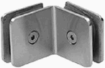 Clip STILO a 90 grados Ac. Inox. 304 Brillante