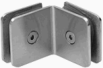 Clip STILO a 90 grados Ac. Inox. 304 Satinado