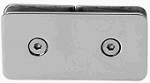 Clip STILO a 180 grados Cristal Cristal Ac. Inox. 304 Brillante