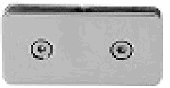 Clip STILO a 180 grados Cristal Cristal Ac. Inox. 304 Satinado