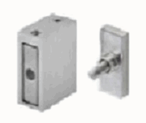 Conector para cristal fijo a 90 grados cancel Aquatech  acero inox. satinado