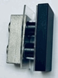 Adaptador Cristal-Cristal p- Cancel Slider  Ac. Inox. 304 Negro