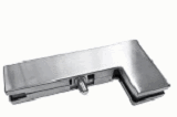 Soporte DGPT 40 de banderola  herraje y tapa acero inoxidable satinado