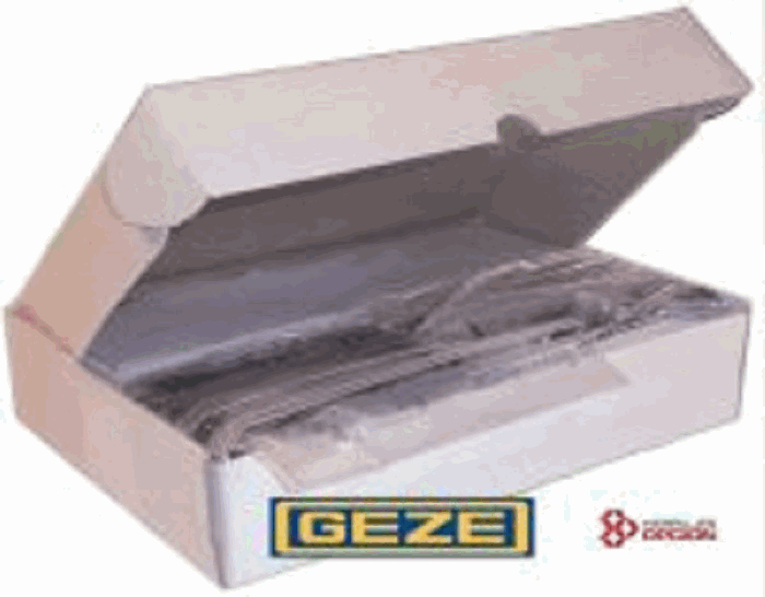 Kit de Cierrapuertas de piso hidráulico GEZE TS 500 N EN3 con herrajes OPCION  ACERO INOX (100kg  10