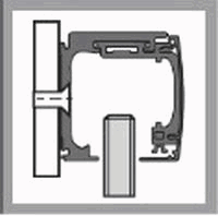 Kit de herrajes GEZE Levolan 60 para instalacion a MURO