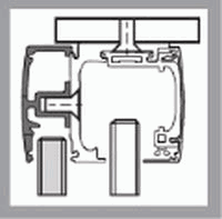 Kit de herrajes GEZE Levolan 60 para instalacion con PANEL FIJO
