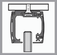 Kit de herrajes GEZE Levolan 120 para instalacion a TECHO