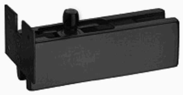 Soporte OPCION Para Batiente Ac. Inox. Negro Mate