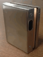 Contracerradura corredizo para Cristal Izquierdo Acero Inox. Satinado