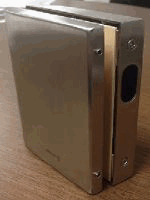 Contracerradura corredizo para Cristal Derecho Acero Inox. Satinado