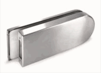 Contracerradura para cristal de cerradura con manija  acero inox satinado