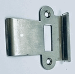 Contracerradura para muro troquelada de cerradura con manija  acero inox satinado