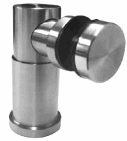 Conector Tipo Pipa M-C ajustable de 61.5 a 76.5 mm  con tapa  Acero Inox