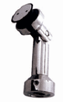 Conector Muro Cristal Articulado 75mm. Ac. Inox