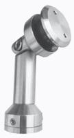 Conector Muro Cristal Articulado 75mm Ac. Inox c-tapa