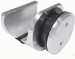 Conector cristal cristal con tapa Ac. Inox p-tubo