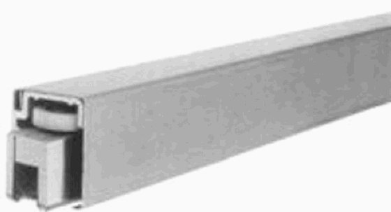 Riel superior Elite Corredizo  3 mts  riel de aluminio y tapa de acero inox