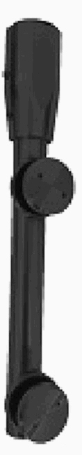 Herraje Superior con tapas  Ac. Inox 304 Negro Mate