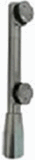 Herraje Inferior con tapas. Acero Inox. 304