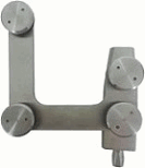 Herraje Superior Antepecho Y Fijo Ac. Inox. con tapas