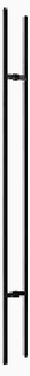Jaladera Tipo  H 1500mm. Diam. 25mm. Ac. Inox. Negro Mate