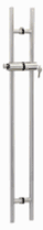 Jaladera Tipo H con Cerr. 1230mm A. Inox 304 Sat