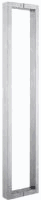 Jaladera Cuadrada 325mm. 25x25 mm. Ace. Inox.