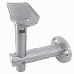 Soporte Escuadra para muro  ajustable p-barandal tubo de 2 Ac Inox 304