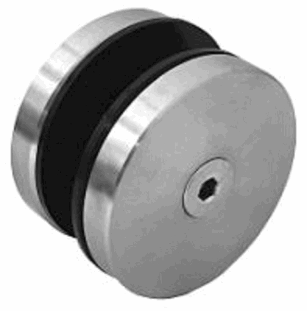 Conector C-C 180 grados sin saque cristal 9.5-12.7 mm  acero inox 304