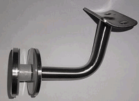 Soporte Escuadra P-Barandal 60x60mm p-tubo de 2 Ac Inox 304