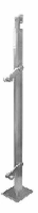Barandal Tipo Poste Triangular Simple Acero Inox. 304