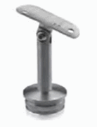 Soporte recto articulado para tubo de 2 Ac. Inox.