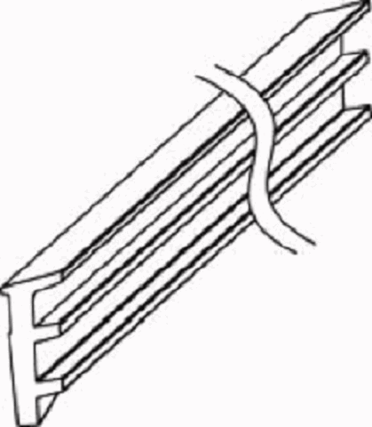 Sello para puerta para cristal de 12mm  metros