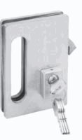 Cerradura para cancel Plegable con herrajes acero inox