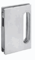 Contra cerradura para cristal para cancel Plegable con herrajes acero inox