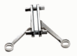 Kit de 2 Arañas Costilla 1 brazo izq-der y conectores Ac. Inox. 304