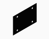 Empaque de no asbesto para Placas de costilla de 150 x 170 mm