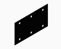 Empaque de no asbesto para Placas de costilla de 300 x 170 mm