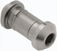 Tornillo 26mm x 9-16 con casquillo  para costilla de 12mm acero inoxidable